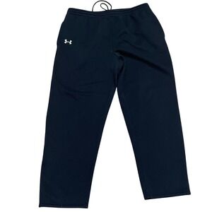 Under Armour Black Fleece Jogger Athliesure Sweatpants Men XL Drawstring Pockets